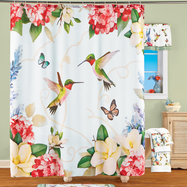 Winston Porter Hummingbird Shower Curtain Wayfair